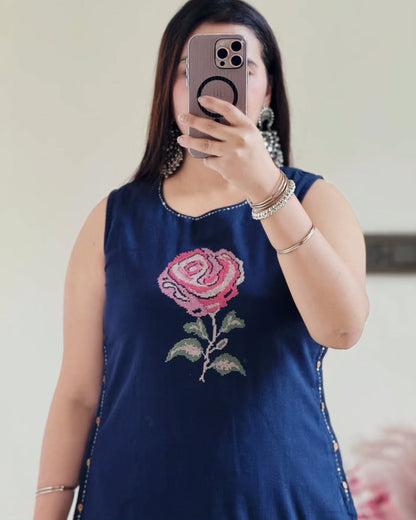 New lauch Elegant Cotton Embroidered Kurta Set for summer(WACD109)
