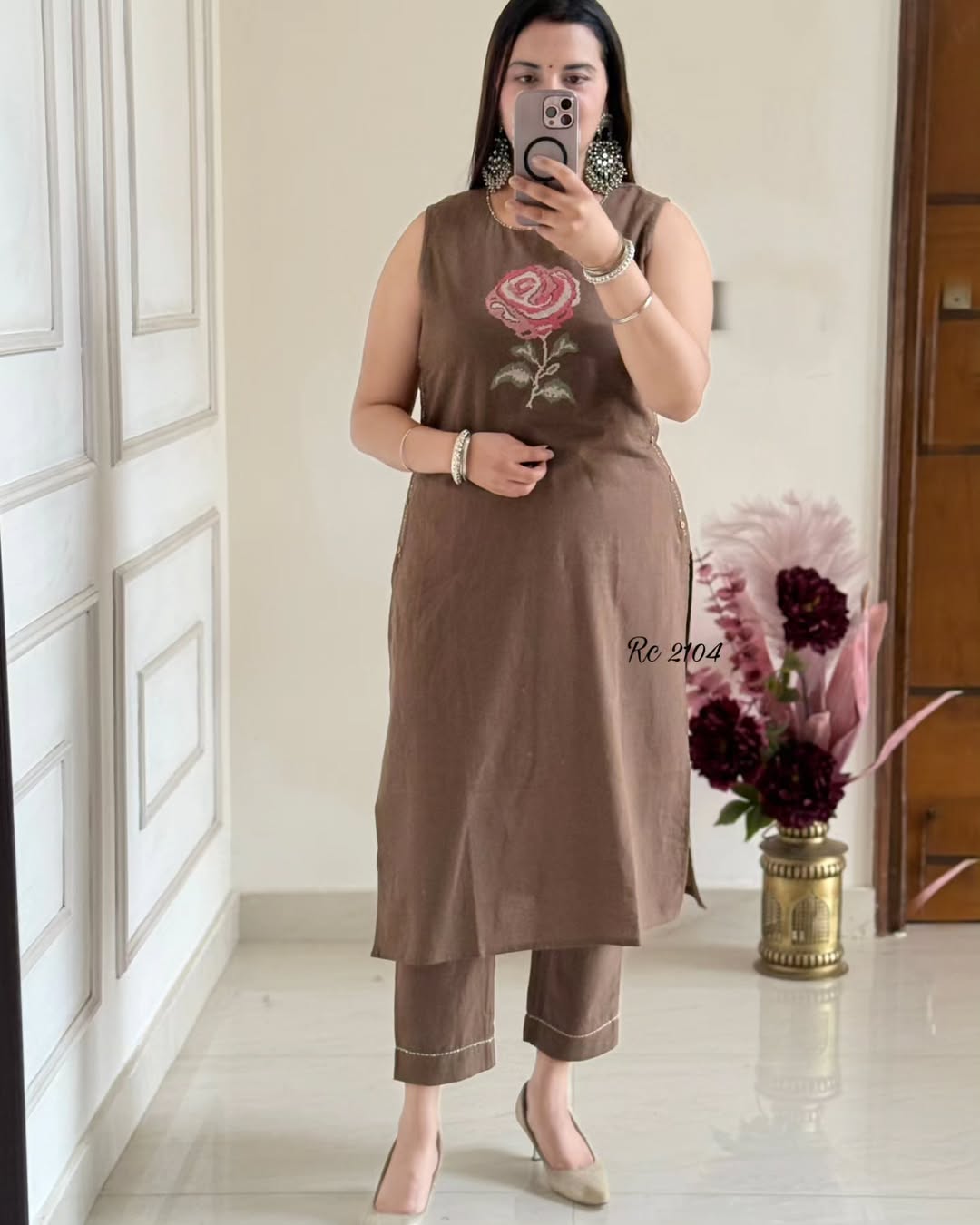 New lauch Elegant Cotton Embroidered Kurta Set for summer(WACD108)