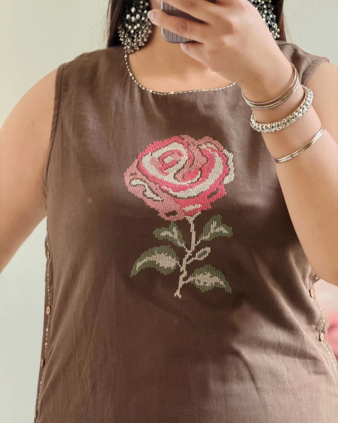 New lauch Elegant Cotton Embroidered Kurta Set for summer(WACD108)