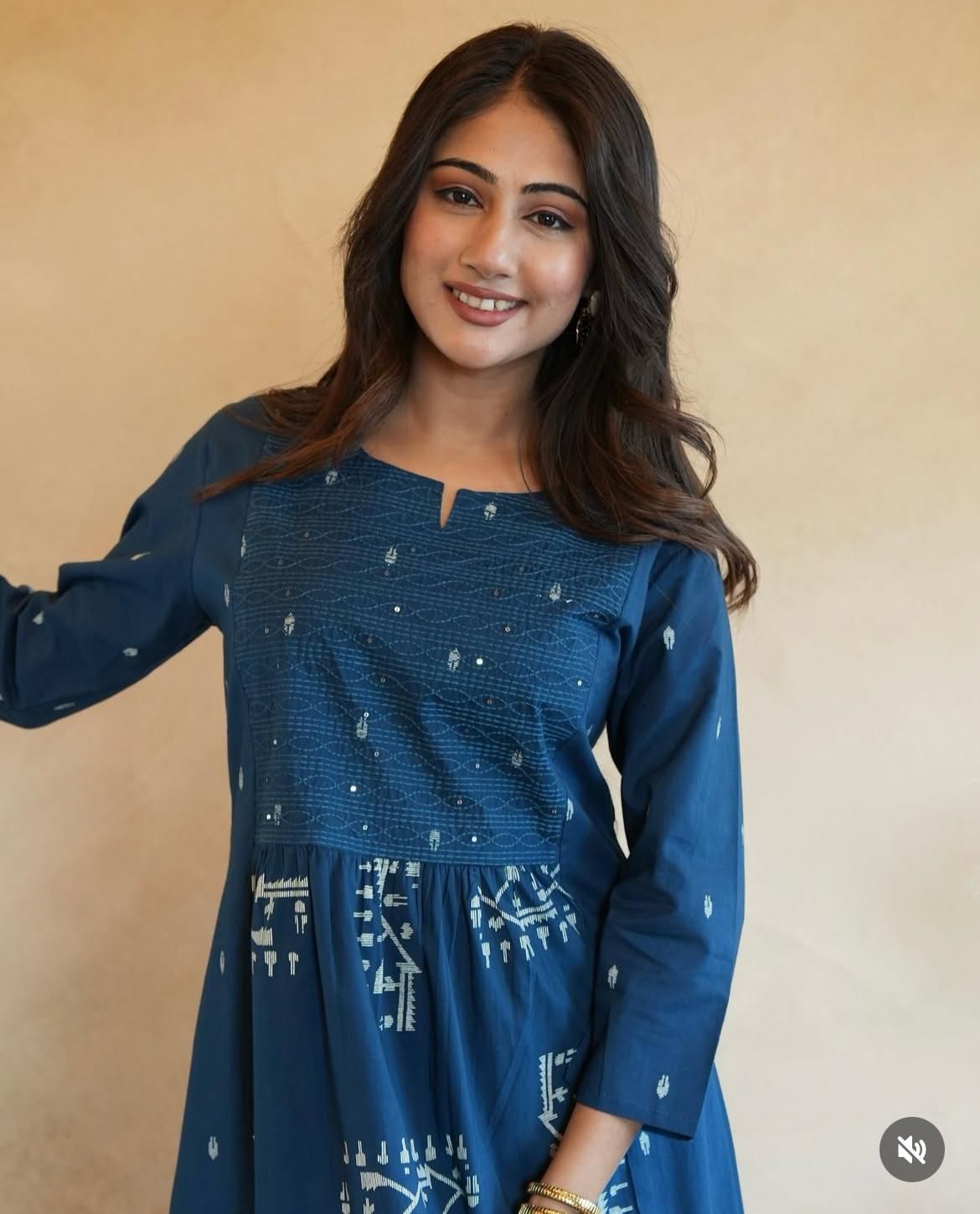 New anarkali kurta set with Cotton Pant  Malmal Dupatta with tier pattern(SWRED448)