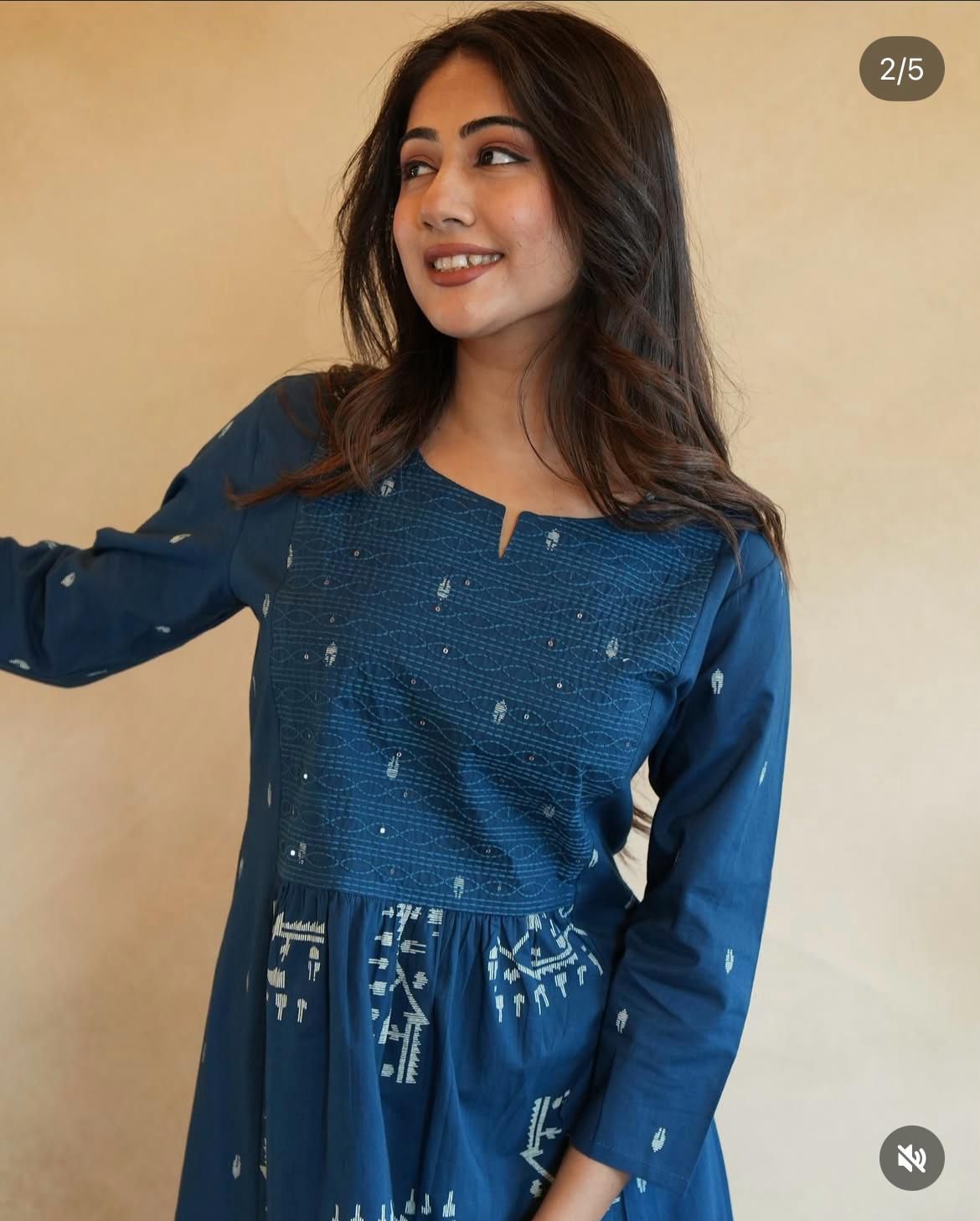 New anarkali kurta set with Cotton Pant  Malmal Dupatta with tier pattern(SWRED448)
