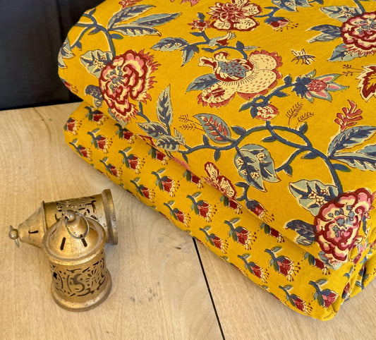 Exclusive Hand Block Printed Fabric Combo  (SWCOM47)