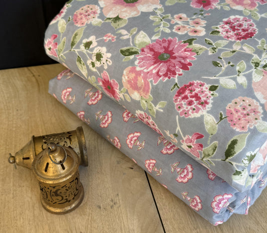 Exclusive Hand Block Printed Fabric Combo  (SWCOM45)