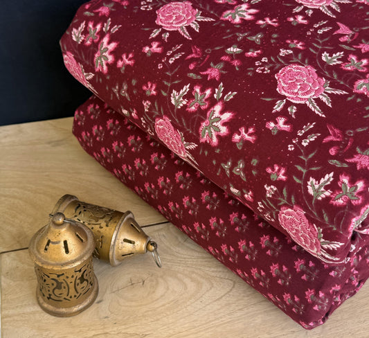 Exclusive Hand Block Printed Fabric Combo  (SWCOM44)