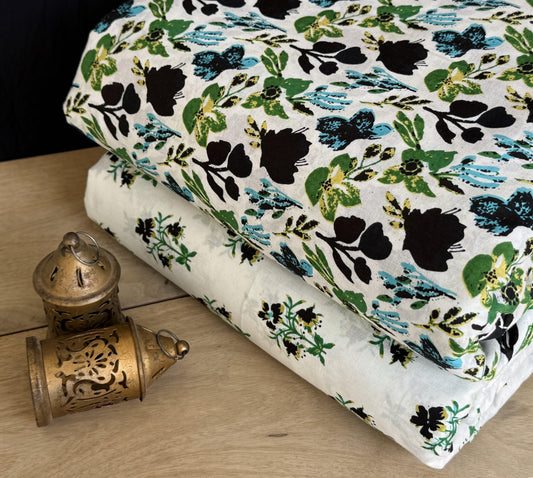 Exclusive Hand Block Printed Fabric Combo  (SWCOM38)