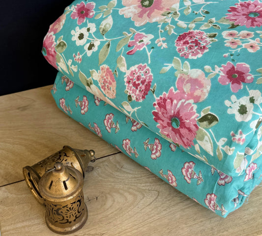 Exclusive Hand Block Printed Fabric Combo  (SWCOM36)
