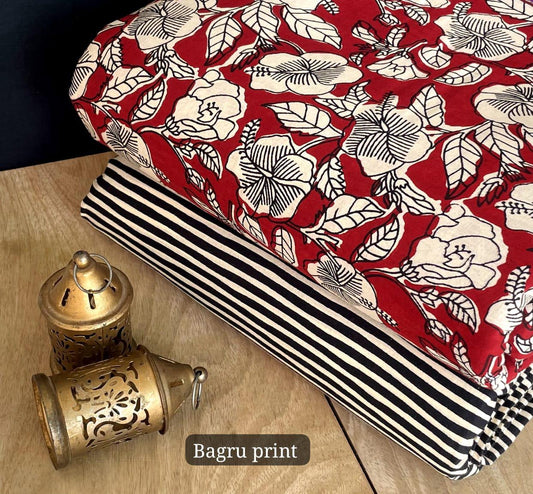 Exclusive Hand Block Printed Fabric Combo  (SWCOM30)