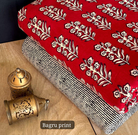 Exclusive Hand Block Printed Fabric Combo  (SWCOM32)