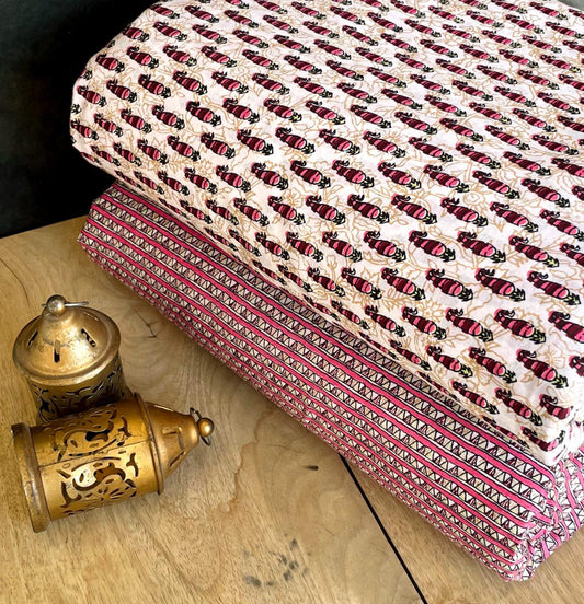 Exclusive Hand Block Printed Fabric Combo  (SWCOM19)