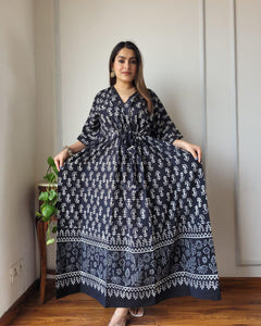 Exclusive New  Added Hand Block printed KAFTAN 🔸️Authentic PRINT, with natural colours88