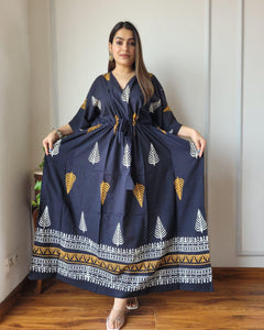 Exclusive New  Added Hand Block printed KAFTAN 🔸️Authentic PRINT, with natural colours86
