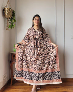 Exclusive New  Added Hand Block printed KAFTAN 🔸️Authentic PRINT, with natural colours84