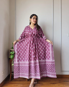 Exclusive New  Added Hand Block printed KAFTAN 🔸️Authentic PRINT, with natural colours82