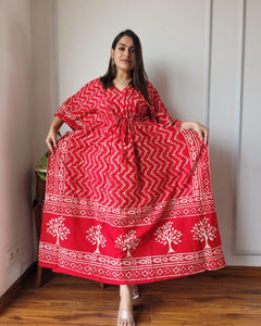 Exclusive New  Added Hand Block printed KAFTAN 🔸️Authentic PRINT, with natural colours80