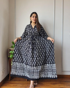 Exclusive New  Added Hand Block printed KAFTAN 🔸️Authentic PRINT, with natural colours74