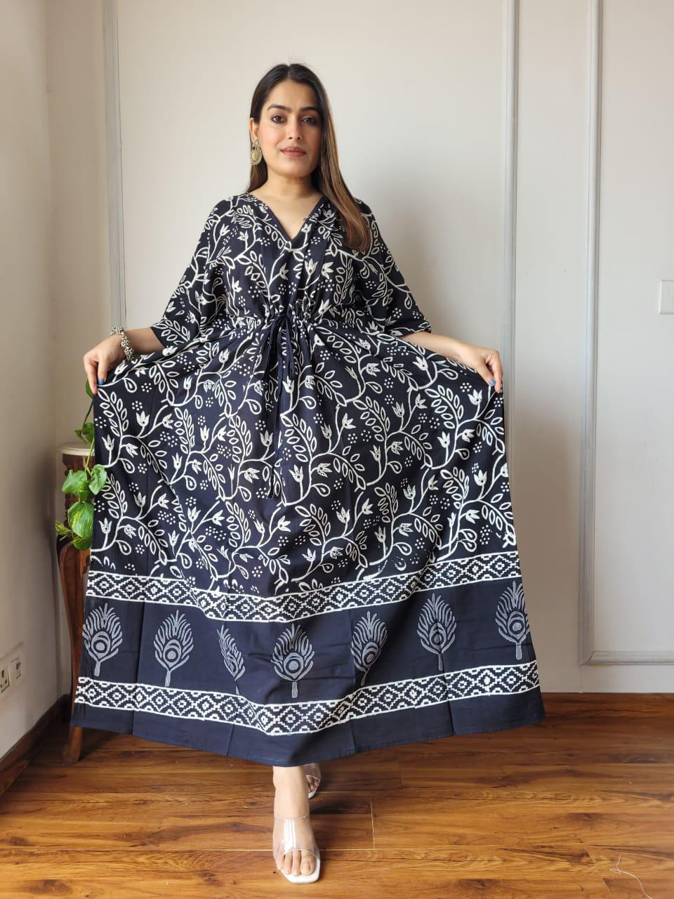 Exclusive New  Added Hand Block printed KAFTAN 🔸️Authentic PRINT, with natural colours68