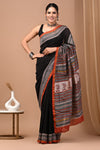Premium Hand Block Printed Chanderi Silk Saree 82