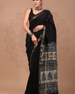 Premium Maheshwari Silk Saree (SWSRMAH134)