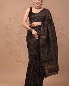 Premium Maheshwari Silk Saree (SWSRMAH133)