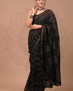 Premium Maheshwari Silk Saree (SWSRMAH132)