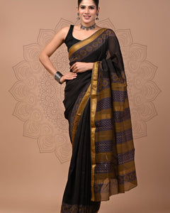 Premium Maheshwari Silk Saree (SWSRMAH130)