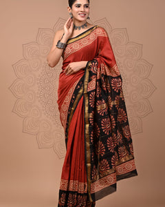 Premium Maheshwari Silk Saree (SWSRMAH127)