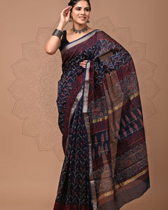 Premium Maheshwari Silk Saree (SWSRMAH126)
