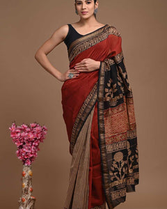 Premium Maheshwari Silk Saree (SWSRMAH125)