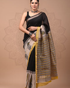 Premium Maheshwari Silk Saree (SWSRMAH123)