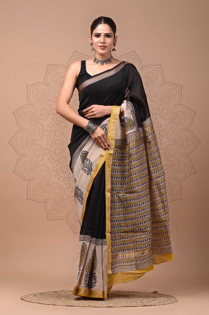 Premium Maheshwari Silk Saree (SWSRMAH123)