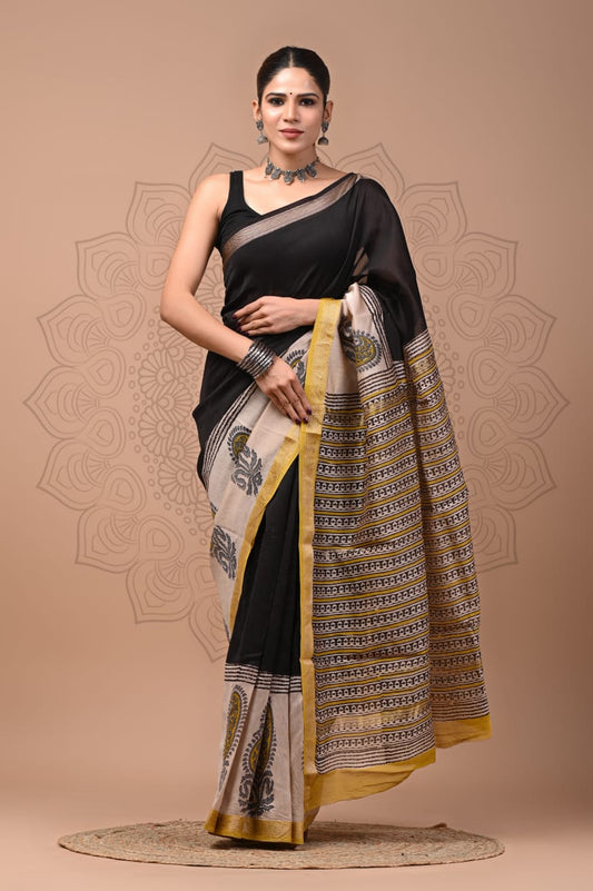 Premium Maheshwari Silk Saree (SWSRMAH123)