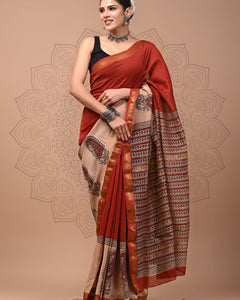 Premium Maheshwari Silk Saree (SWSRMAH122)