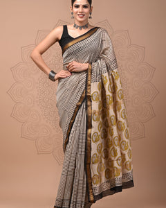 Premium Maheshwari Silk Saree (SWSRMAH121)