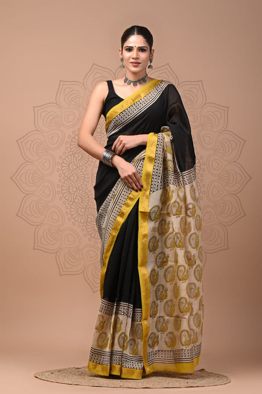 Premium Maheshwari Silk Saree (SWSRMAH119)