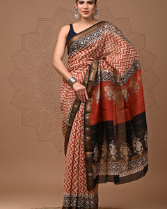 Premium Maheshwari Silk Saree (SWSRMAH115)
