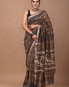 Premium Maheshwari Silk Saree (SWSRMAH110)