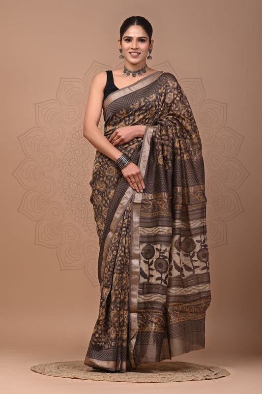 Premium Maheshwari Silk Saree (SWSRMAH110)