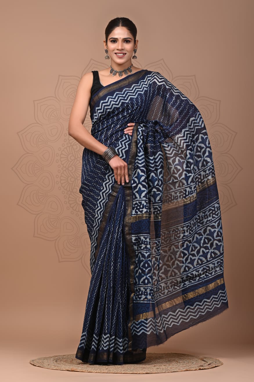 Premium Maheshwari Silk Saree (SWSRMAH108)