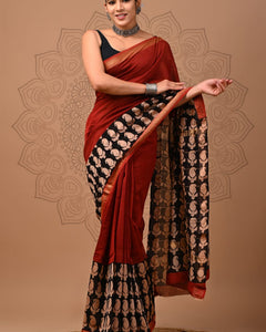 Premium Maheshwari Silk Saree (SWSRMAH106)