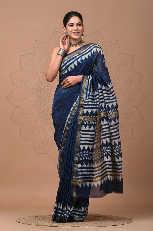 Premium Maheshwari Silk Saree (SWSRMAH102)