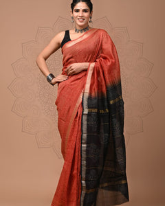 Premium Maheshwari Silk Saree (SWSRMAH95)