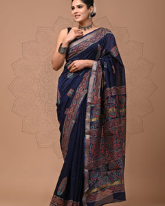 Premium Maheshwari Silk Saree (SWSRMAH94)