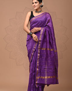 Premium Maheshwari Silk Saree (SWSRMAH93)