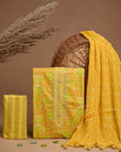 Designer zari gotapatti work Cotton Suit with chiffon dupatta(WAGP 90 )