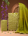 Designer zari gotapatti work Cotton Suit with chiffon dupatta(WAGP80 )