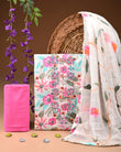 Designer zari gotapatti work Cotton Suit with chiffon dupatta(WAGP81)