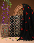 Designer zari gotapatti work Cotton Suit with chiffon dupatta(WAGP78)