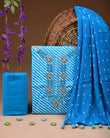 Designer zari gotapatti work Cotton Suit with chiffon dupatta(WAGP70)