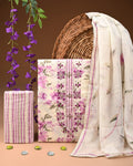 Designer zari gotapatti work Cotton Suit with chiffon dupatta(WAGP69)