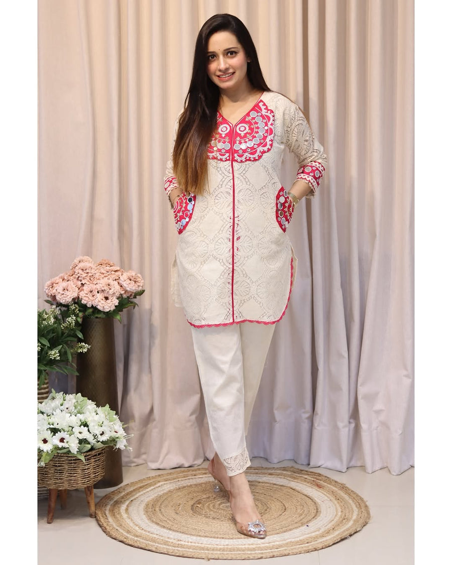 💃cotton shiffle Cord Set (WACD130)